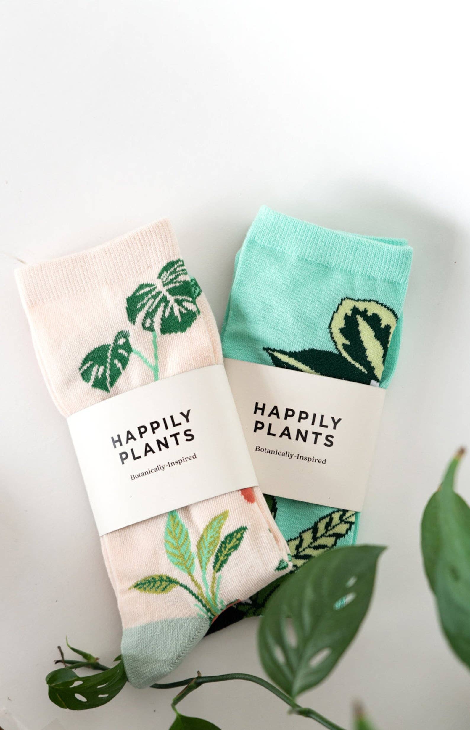 Plant Mom Cotton Crew Socks