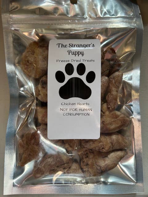 Freeze Dried Chicken hearts pet treat