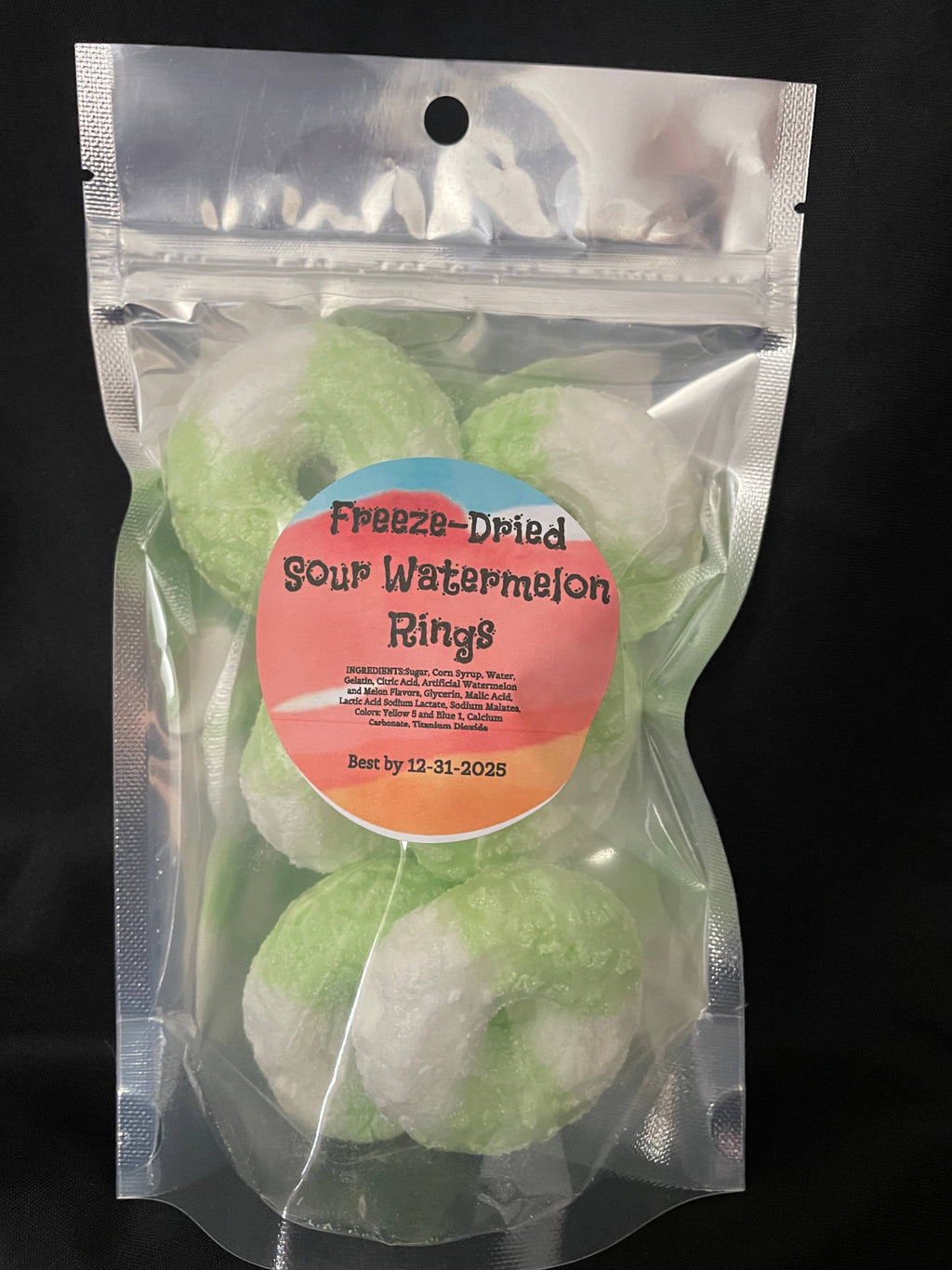 Freeze Dried candy Peach Rings and others