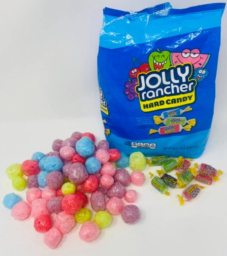 Freeze Dried candy Jolly Poofs (made with Jolly Ranchers)