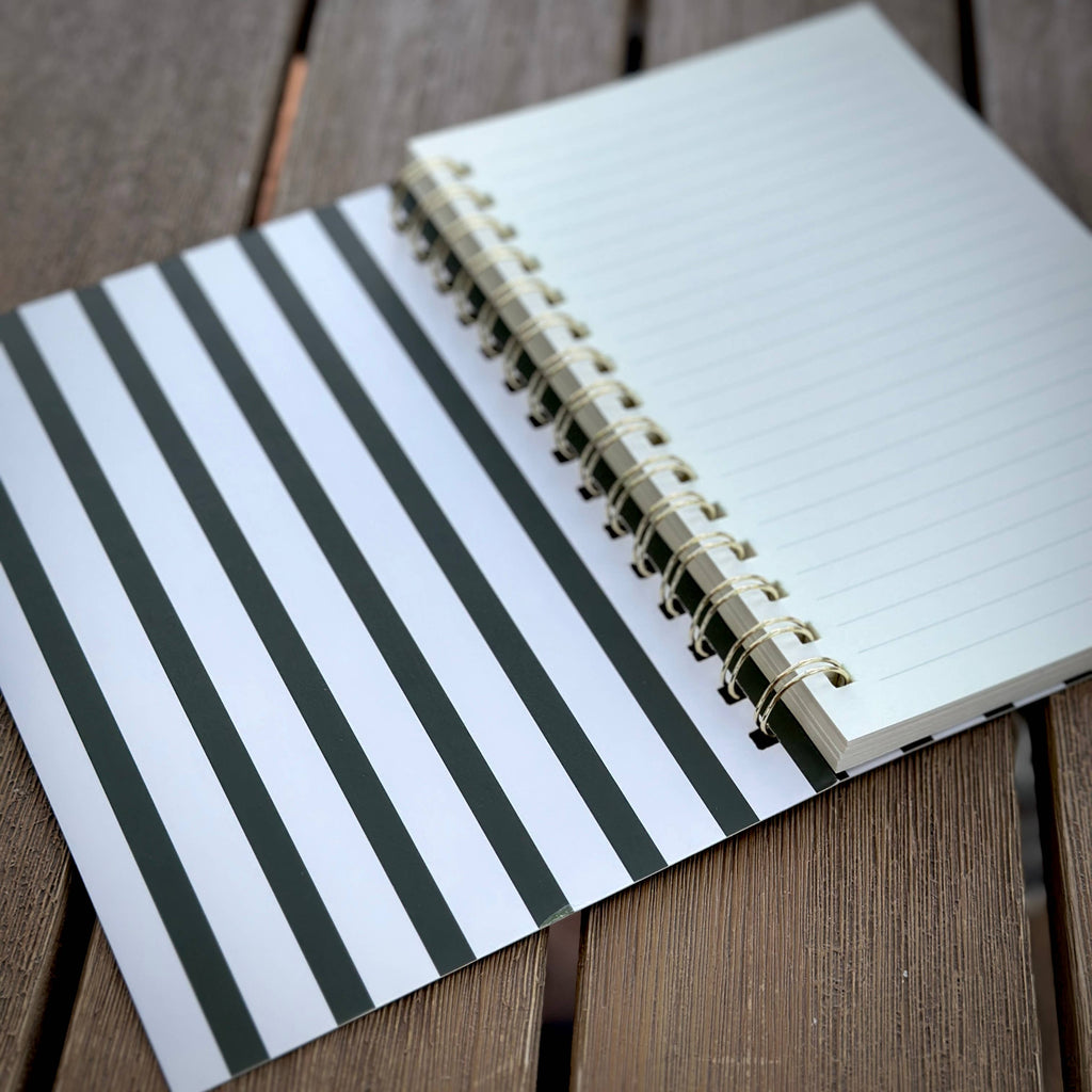 Large College Notebook - Dark House Plants