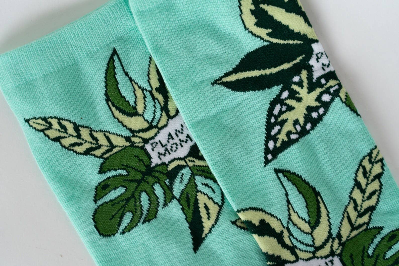 Plant Mom Cotton Crew Socks