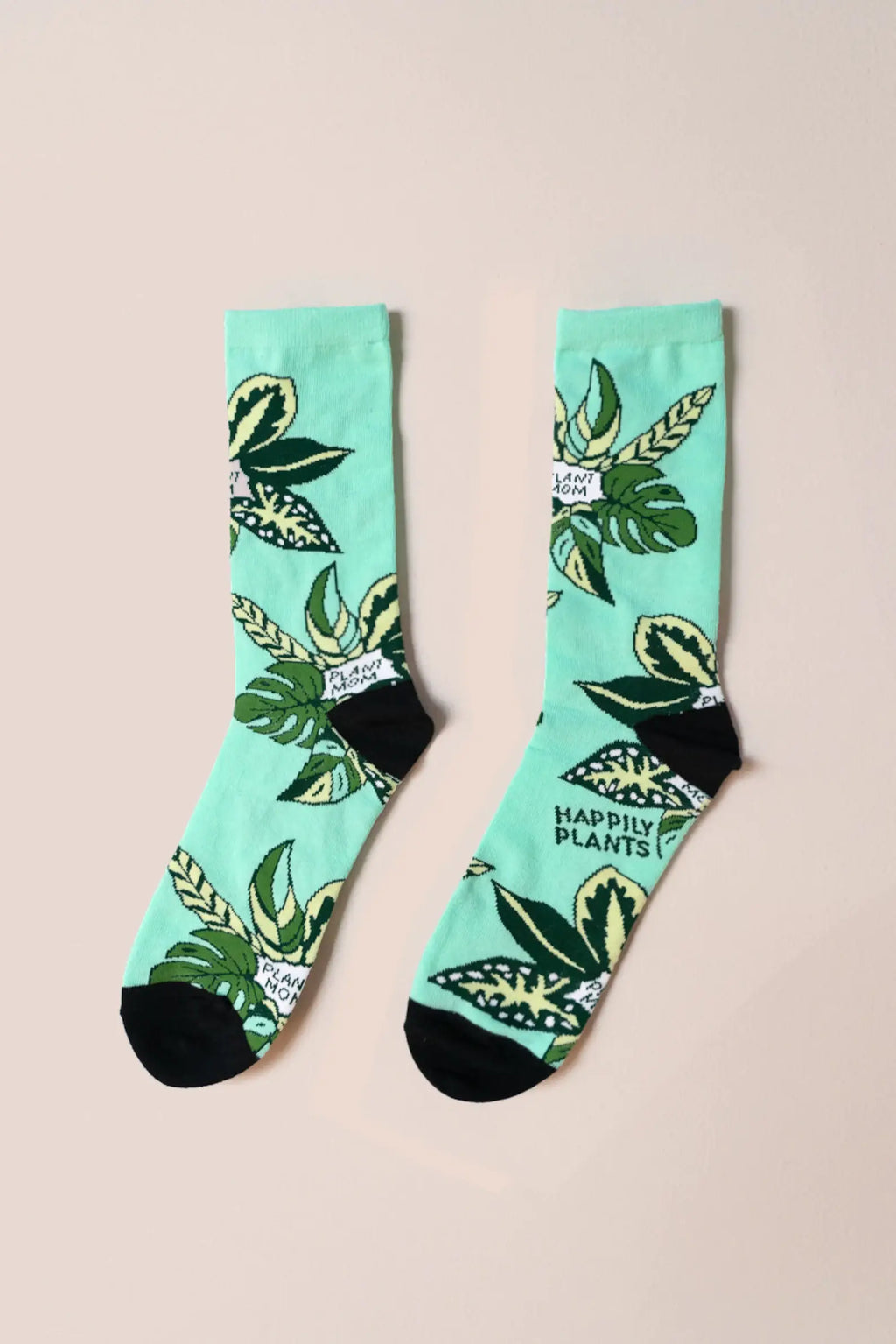Plant Mom Cotton Crew Socks